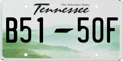TN license plate B5150F