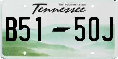 TN license plate B5150J