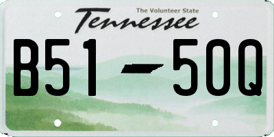 TN license plate B5150Q