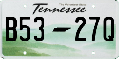 TN license plate B5327Q