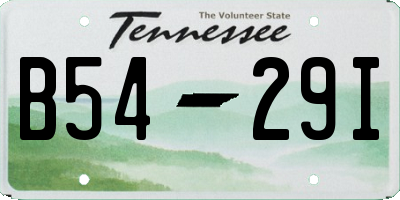 TN license plate B5429I