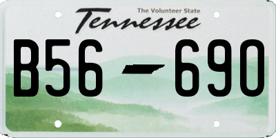 TN license plate B5669O