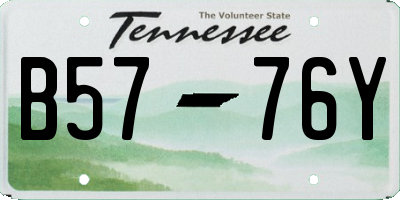 TN license plate B5776Y