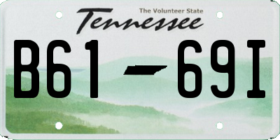 TN license plate B6169I