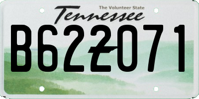 TN license plate B622071