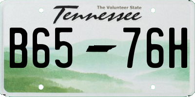 TN license plate B6576H