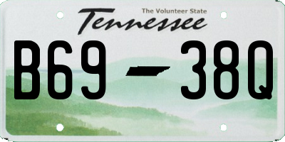 TN license plate B6938Q