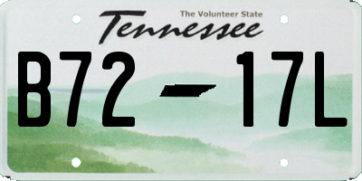 TN license plate B7217L