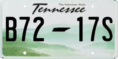 TN license plate B7217S
