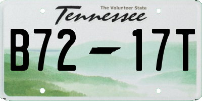 TN license plate B7217T