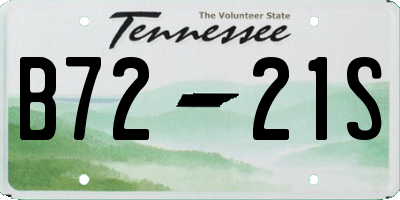 TN license plate B7221S
