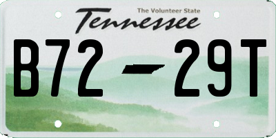 TN license plate B7229T