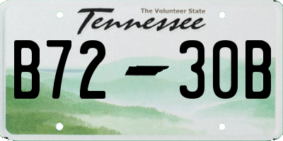 TN license plate B7230B