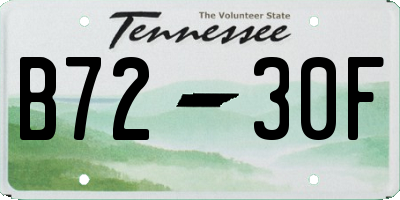 TN license plate B7230F