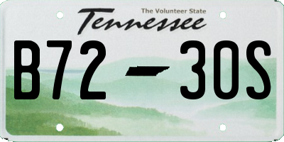 TN license plate B7230S
