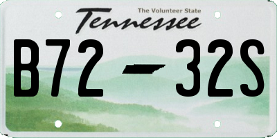 TN license plate B7232S