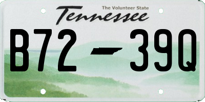 TN license plate B7239Q