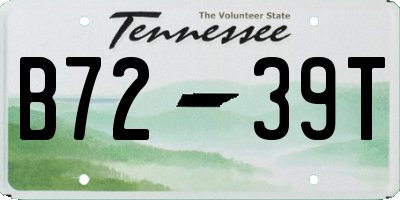 TN license plate B7239T