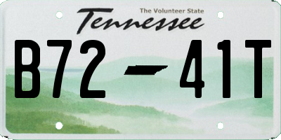 TN license plate B7241T