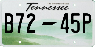 TN license plate B7245P