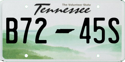 TN license plate B7245S
