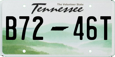 TN license plate B7246T