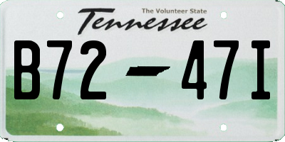 TN license plate B7247I