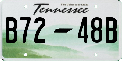 TN license plate B7248B