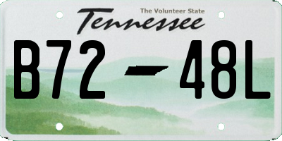 TN license plate B7248L