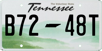 TN license plate B7248T