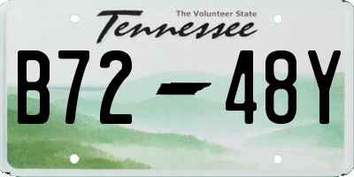 TN license plate B7248Y