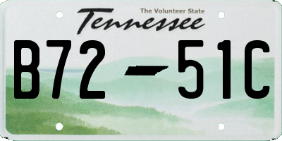 TN license plate B7251C