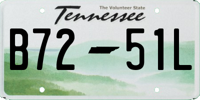 TN license plate B7251L