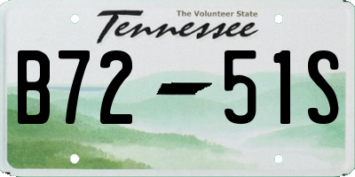 TN license plate B7251S