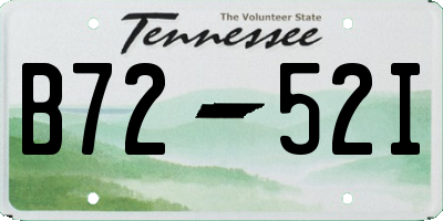 TN license plate B7252I