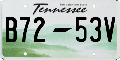 TN license plate B7253V