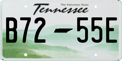 TN license plate B7255E