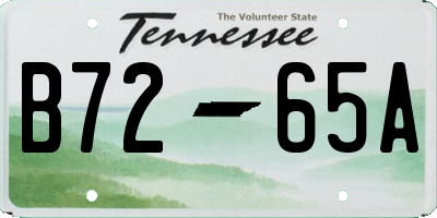 TN license plate B7265A