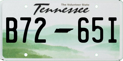 TN license plate B7265I