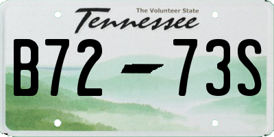 TN license plate B7273S