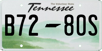 TN license plate B7280S