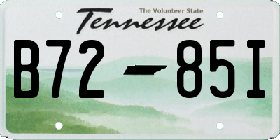 TN license plate B7285I