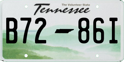 TN license plate B7286I