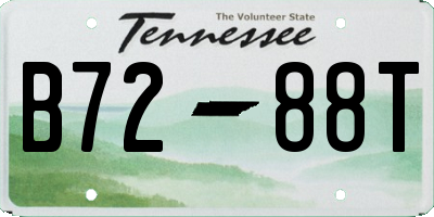 TN license plate B7288T