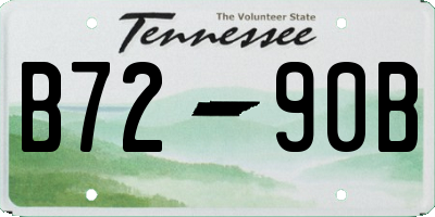 TN license plate B7290B