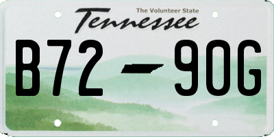 TN license plate B7290G