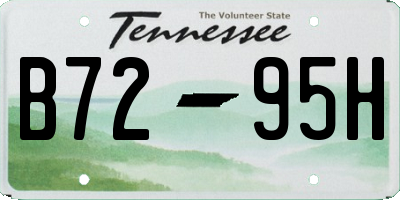 TN license plate B7295H