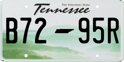 TN license plate B7295R