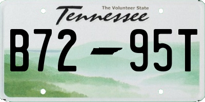 TN license plate B7295T