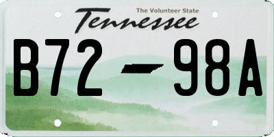 TN license plate B7298A